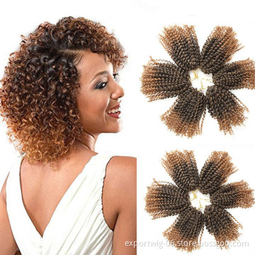 Mali Bob Twist Crochet Hair Extensions 3X Crochet Braid Hair Synthetic Fiber Solid And Mixed Color For Women And Children